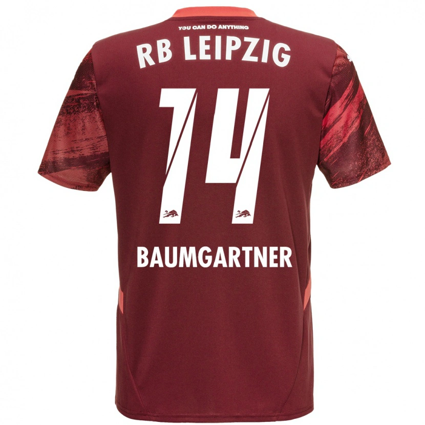 Danxen Herren Christoph Baumgartner #14 Burgunderrot Auswärtstrikot Trikot 2024/25 T-Shirt