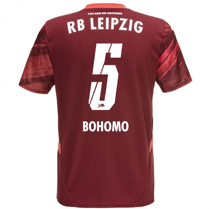 Danxen Herren Allan Bohomo #5 Burgunderrot Auswärtstrikot Trikot 2024/25 T-Shirt