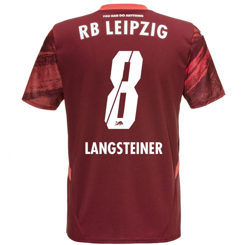 Danxen Herren Toni Langsteiner #8 Burgunderrot Auswärtstrikot Trikot 2024/25 T-Shirt