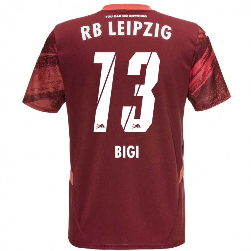 Danxen Herren Samim Bigi #13 Burgunderrot Auswärtstrikot Trikot 2024/25 T-Shirt