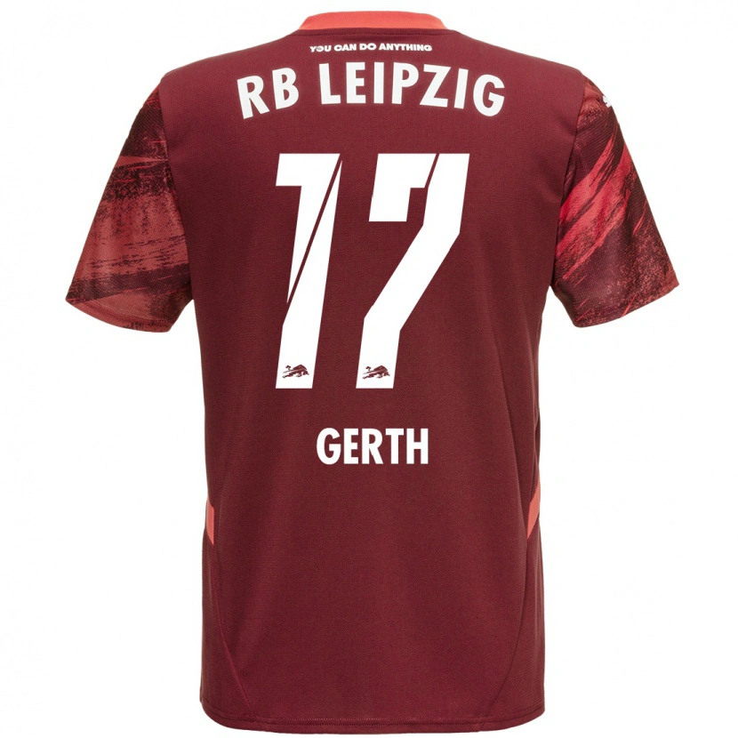 Danxen Herren Amos Gerth #17 Burgunderrot Auswärtstrikot Trikot 2024/25 T-Shirt
