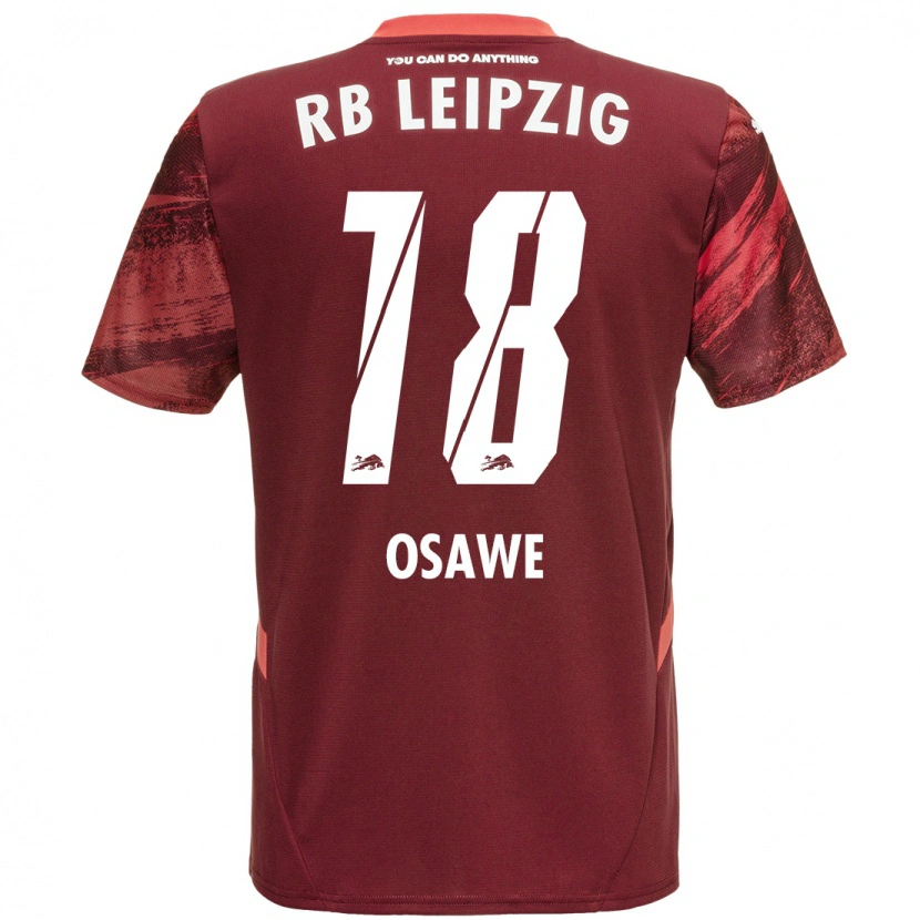 Danxen Herren Winners Osawe #18 Burgunderrot Auswärtstrikot Trikot 2024/25 T-Shirt