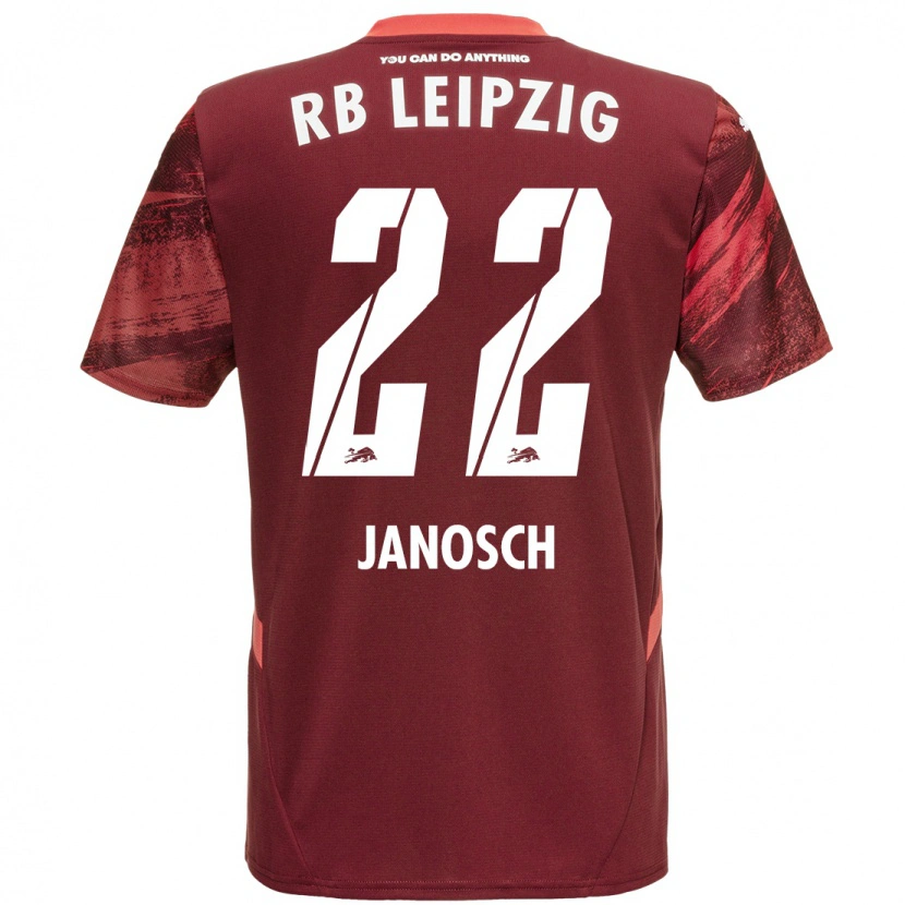 Danxen Herren Luca Janosch #22 Burgunderrot Auswärtstrikot Trikot 2024/25 T-Shirt