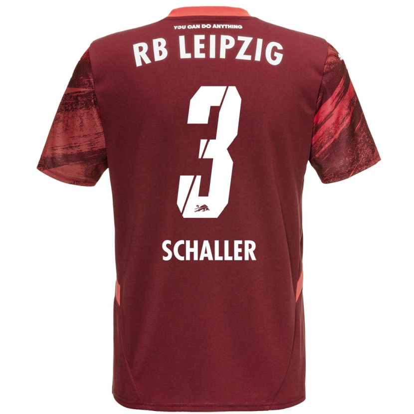 Danxen Herren Josefine Schaller #3 Burgunderrot Auswärtstrikot Trikot 2024/25 T-Shirt
