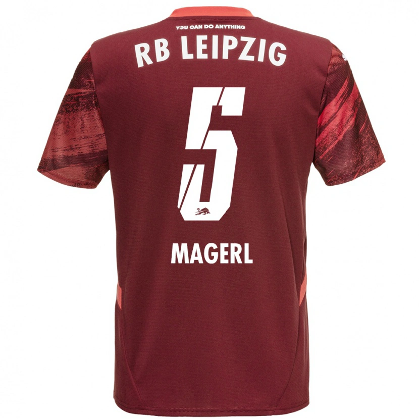 Danxen Herren Julia Magerl #5 Burgunderrot Auswärtstrikot Trikot 2024/25 T-Shirt