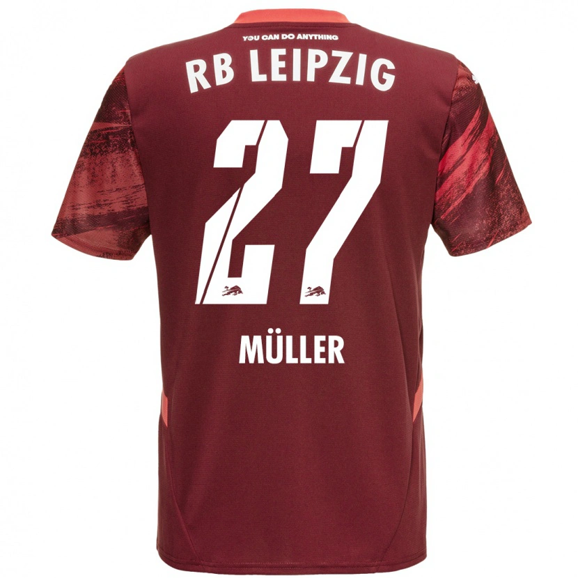 Danxen Herren Marlene Müller #27 Burgunderrot Auswärtstrikot Trikot 2024/25 T-Shirt