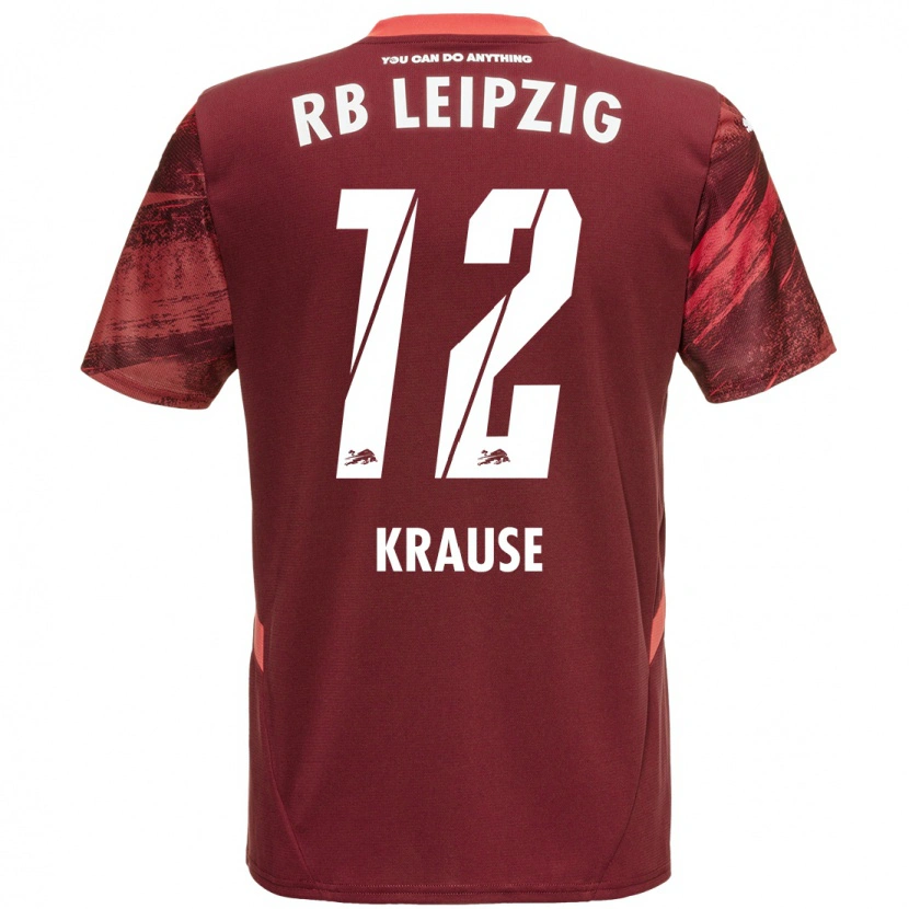 Danxen Herren Arno Krause #12 Burgunderrot Auswärtstrikot Trikot 2024/25 T-Shirt