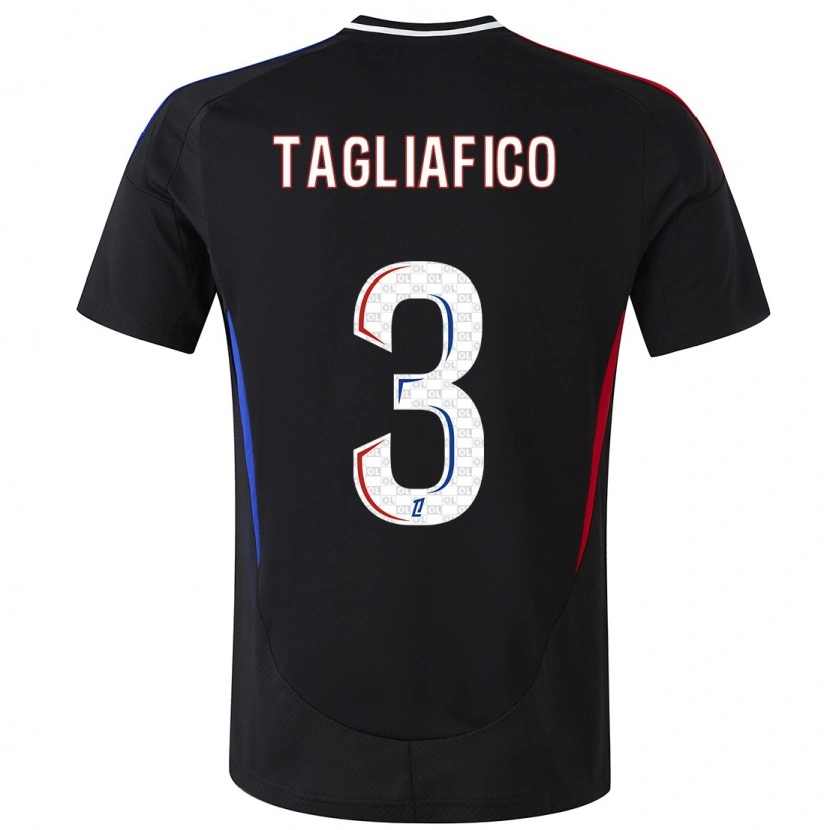 Danxen Herren Nicolás Tagliafico #3 Schwarz Auswärtstrikot Trikot 2024/25 T-Shirt