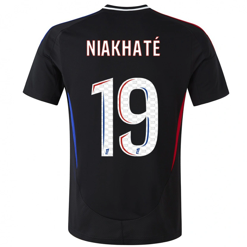 Danxen Herren Moussa Niakhaté #19 Schwarz Auswärtstrikot Trikot 2024/25 T-Shirt