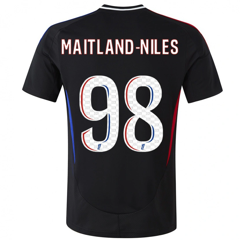 Danxen Herren Ainsley Maitland-Niles #98 Schwarz Auswärtstrikot Trikot 2024/25 T-Shirt