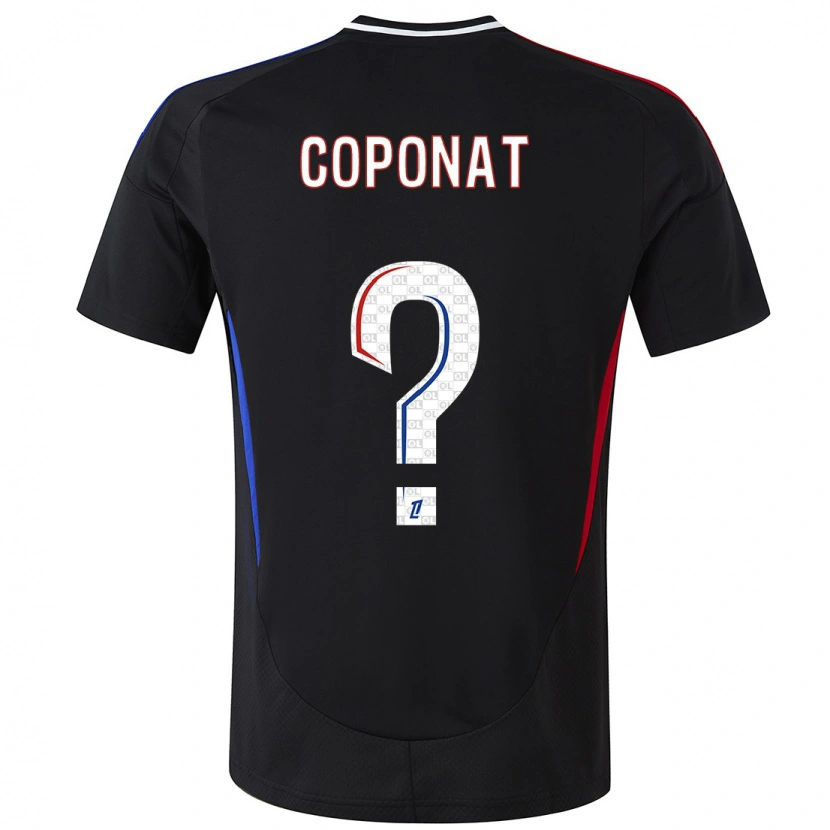 Danxen Herren Lilian Coponat #0 Schwarz Auswärtstrikot Trikot 2024/25 T-Shirt
