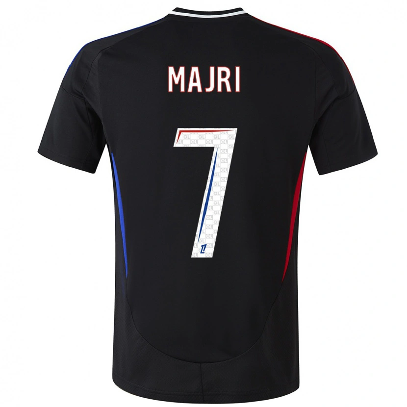Danxen Herren Amel Majri #7 Schwarz Auswärtstrikot Trikot 2024/25 T-Shirt