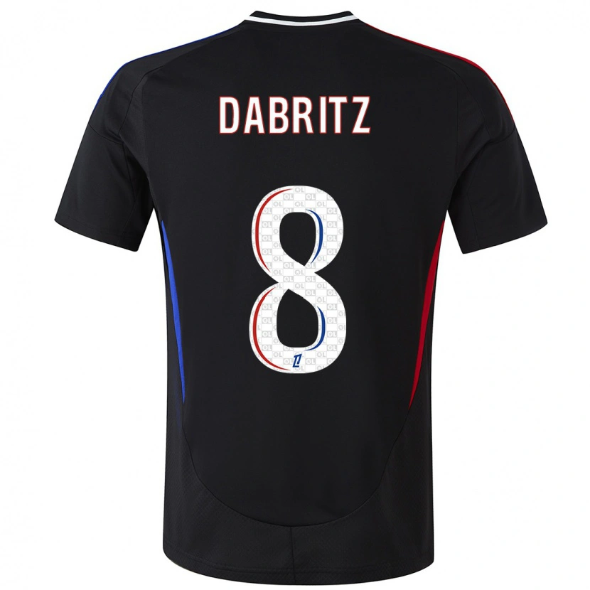 Danxen Herren Sara Däbritz #8 Schwarz Auswärtstrikot Trikot 2024/25 T-Shirt