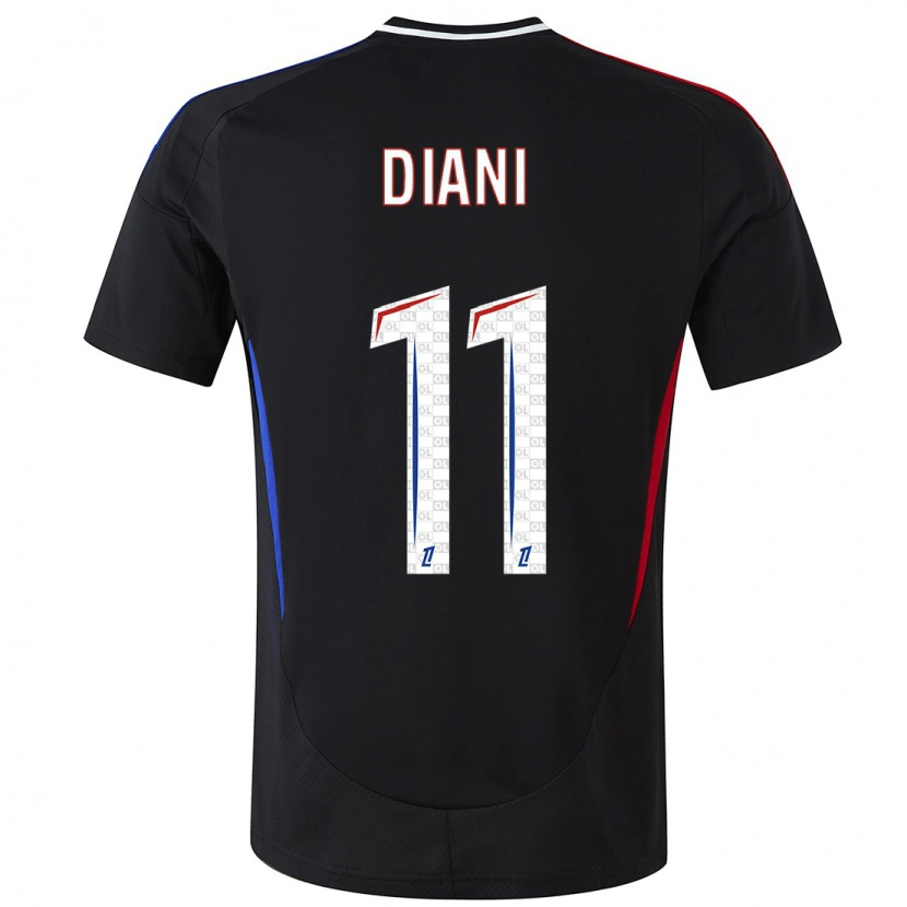 Danxen Herren Kadidiatou Diani #11 Schwarz Auswärtstrikot Trikot 2024/25 T-Shirt