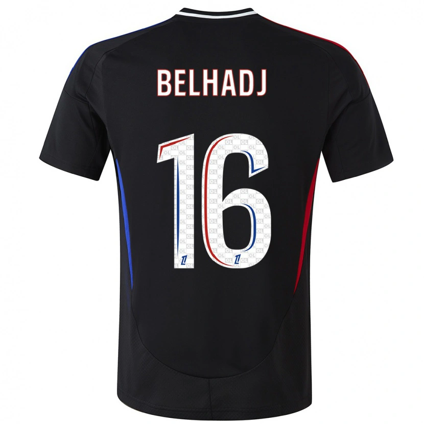 Danxen Herren Féerine Belhadj #16 Schwarz Auswärtstrikot Trikot 2024/25 T-Shirt