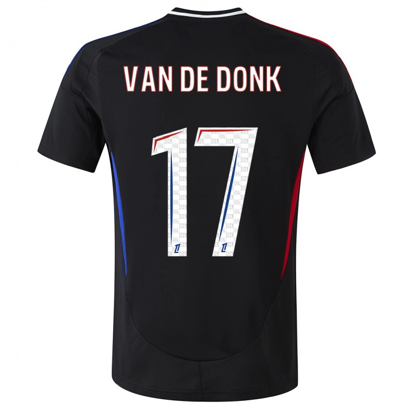 Danxen Herren Daniëlle Van De Donk #17 Schwarz Auswärtstrikot Trikot 2024/25 T-Shirt