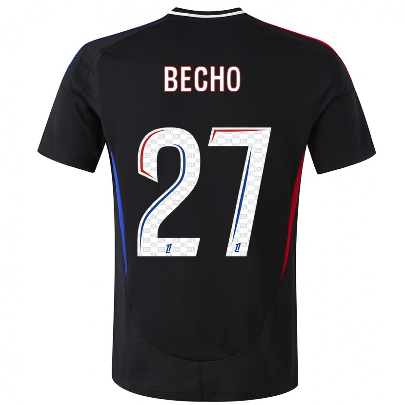 Danxen Herren Vicki Bècho #27 Schwarz Auswärtstrikot Trikot 2024/25 T-Shirt