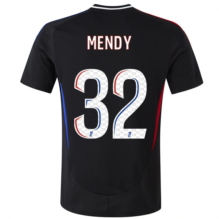Danxen Herren Maeline Mendy #32 Schwarz Auswärtstrikot Trikot 2024/25 T-Shirt