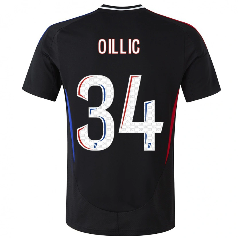 Danxen Herren Laureen Oillic #34 Schwarz Auswärtstrikot Trikot 2024/25 T-Shirt