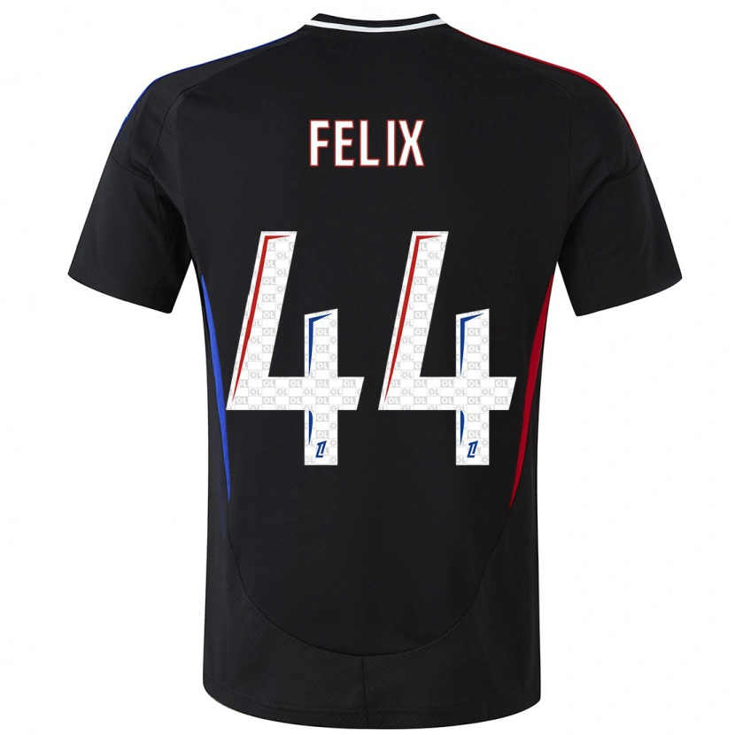 Danxen Herren Marley Felix #44 Schwarz Auswärtstrikot Trikot 2024/25 T-Shirt