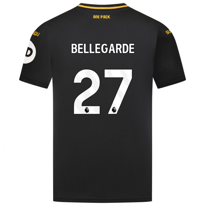 Danxen Herren Jean-Ricner Bellegarde #27 Schwarz Auswärtstrikot Trikot 2024/25 T-Shirt