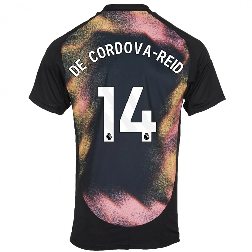 Danxen Herren Bobby De Cordova-Reid #14 Schwarz Weiß Auswärtstrikot Trikot 2024/25 T-Shirt