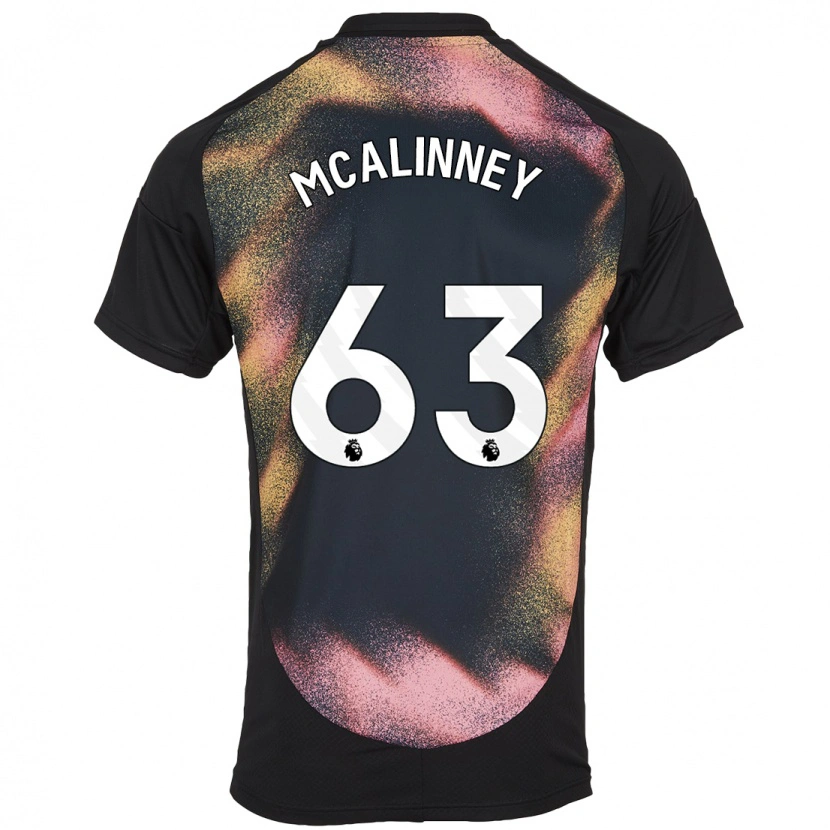 Danxen Herren Liam Mcalinney #63 Schwarz Weiß Auswärtstrikot Trikot 2024/25 T-Shirt