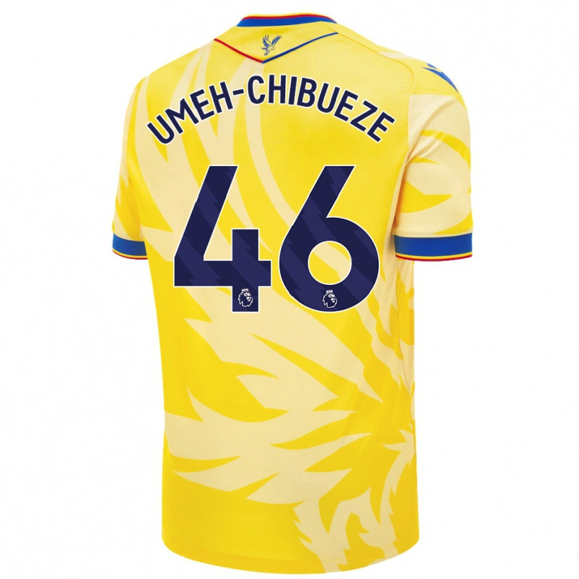 Danxen Herren Franco Umeh-Chibueze #46 Gelb Auswärtstrikot Trikot 2024/25 T-Shirt