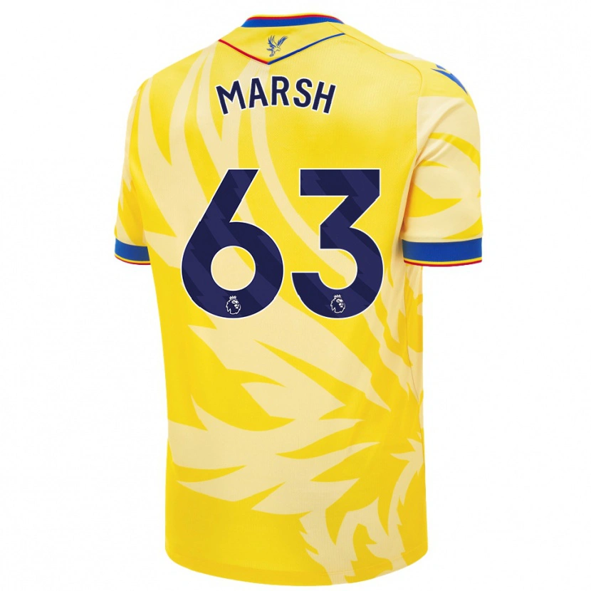 Danxen Herren Zach Marsh #63 Gelb Auswärtstrikot Trikot 2024/25 T-Shirt