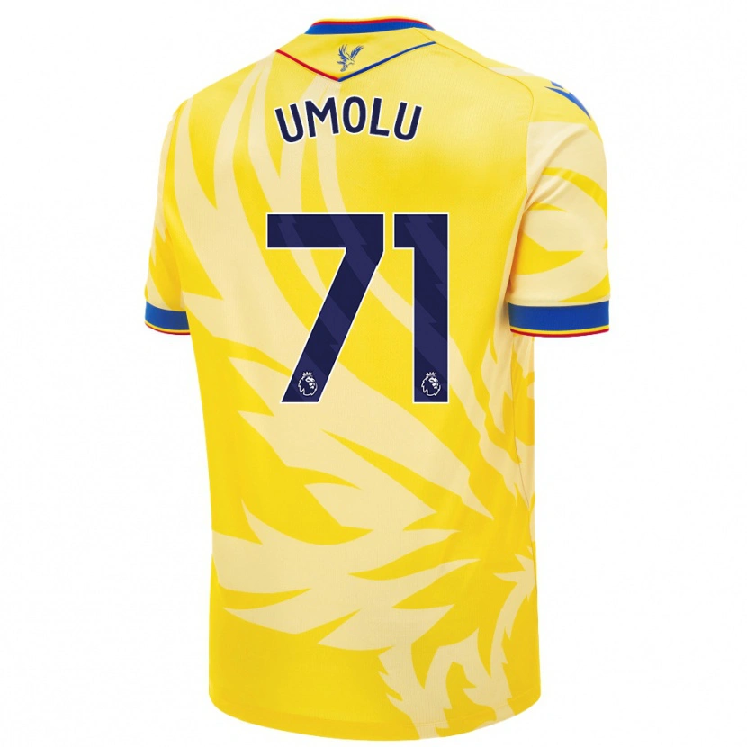 Danxen Herren Jemiah Umolu #71 Gelb Auswärtstrikot Trikot 2024/25 T-Shirt