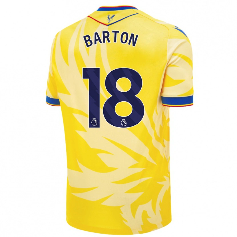 Danxen Herren Kirsty Barton #18 Gelb Auswärtstrikot Trikot 2024/25 T-Shirt