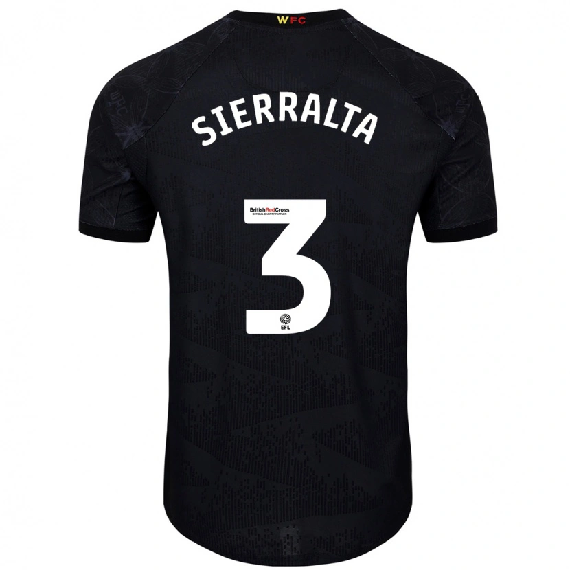 Danxen Herren Francisco Sierralta #3 Schwarz Weiß Auswärtstrikot Trikot 2024/25 T-Shirt