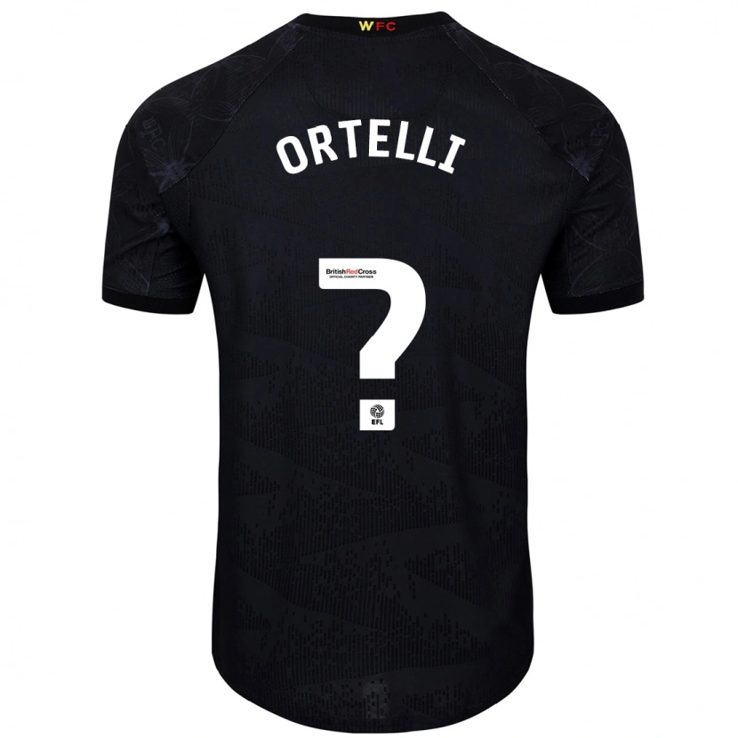 Danxen Herren Gabriel Ortelli #0 Schwarz Weiß Auswärtstrikot Trikot 2024/25 T-Shirt