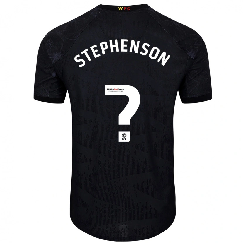 Danxen Herren Ollie Stephenson #0 Schwarz Weiß Auswärtstrikot Trikot 2024/25 T-Shirt