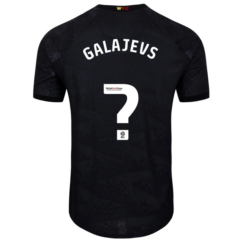 Danxen Herren Marats Galajevs #0 Schwarz Weiß Auswärtstrikot Trikot 2024/25 T-Shirt