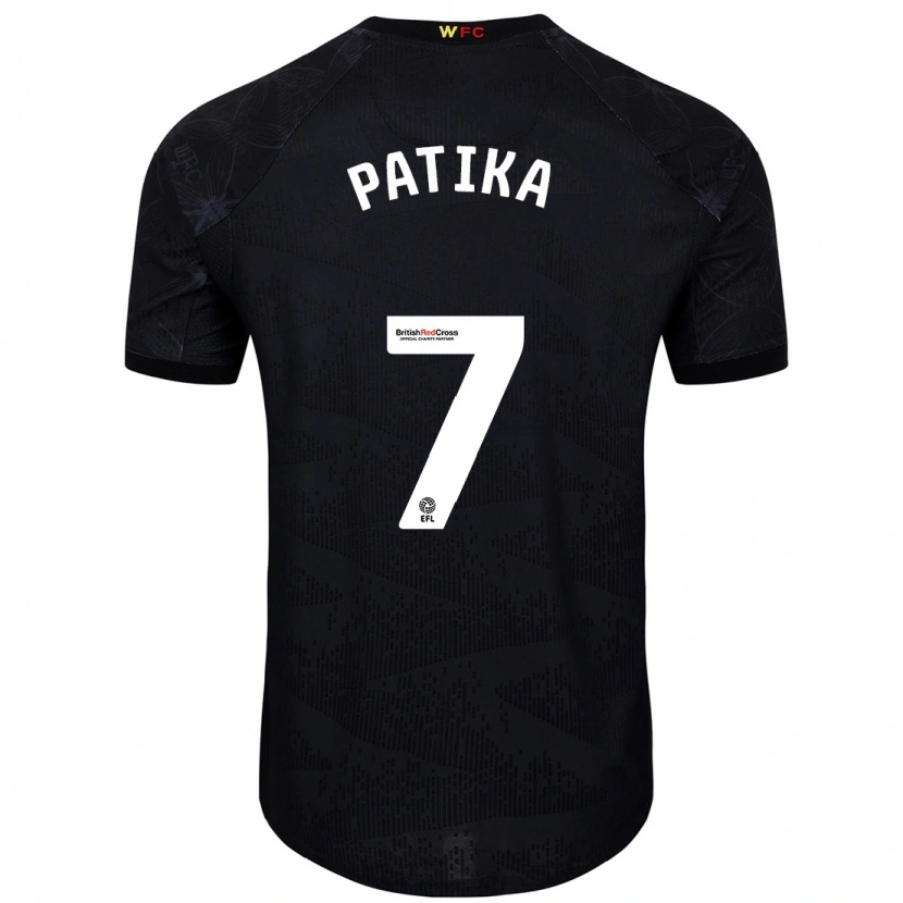 Danxen Herren Glebs Patika #7 Schwarz Weiß Auswärtstrikot Trikot 2024/25 T-Shirt