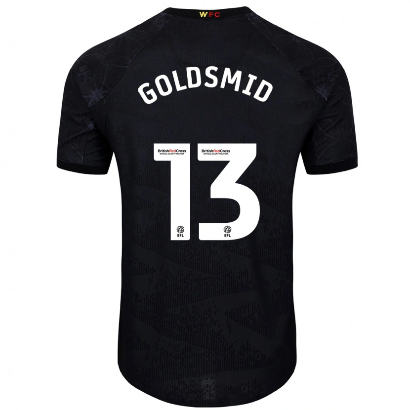 Danxen Herren Jacqui Goldsmid #13 Schwarz Weiß Auswärtstrikot Trikot 2024/25 T-Shirt