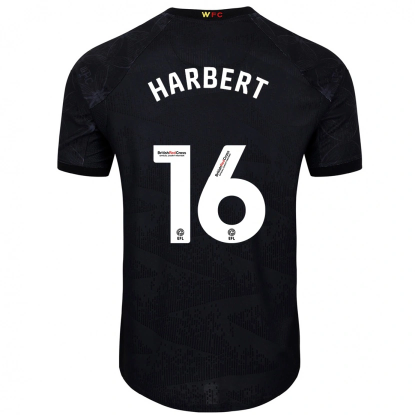 Danxen Herren Laila Harbert #16 Schwarz Weiß Auswärtstrikot Trikot 2024/25 T-Shirt