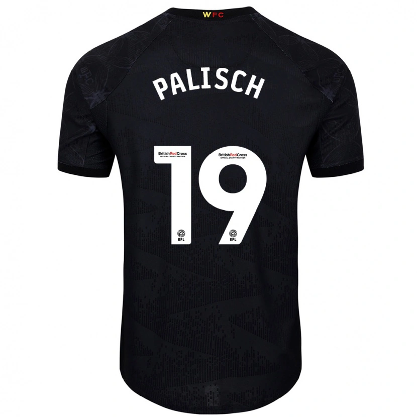 Danxen Herren Alli Palisch #19 Schwarz Weiß Auswärtstrikot Trikot 2024/25 T-Shirt