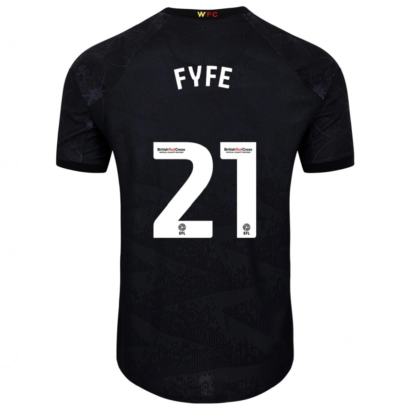 Danxen Herren Flo Fyfe #21 Schwarz Weiß Auswärtstrikot Trikot 2024/25 T-Shirt