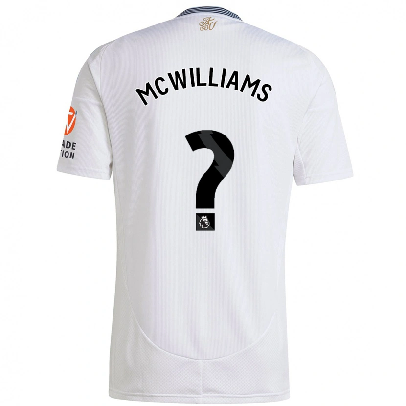 Danxen Herren Ashton Mcwilliams #0 Weiß Auswärtstrikot Trikot 2024/25 T-Shirt