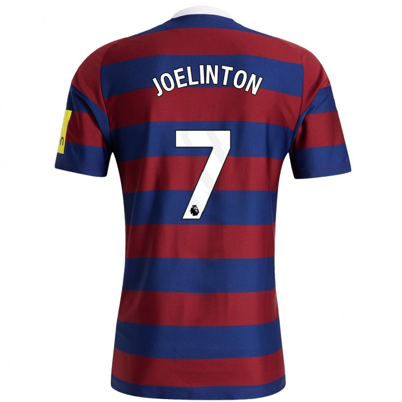 Danxen Herren Joelinton #7 Burgunderrot Marineblau Auswärtstrikot Trikot 2024/25 T-Shirt