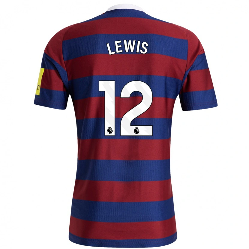 Danxen Herren Jamal Lewis #12 Burgunderrot Marineblau Auswärtstrikot Trikot 2024/25 T-Shirt