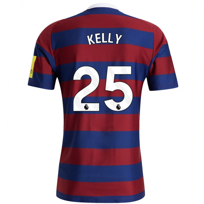 Danxen Herren Lloyd Kelly #25 Burgunderrot Marineblau Auswärtstrikot Trikot 2024/25 T-Shirt