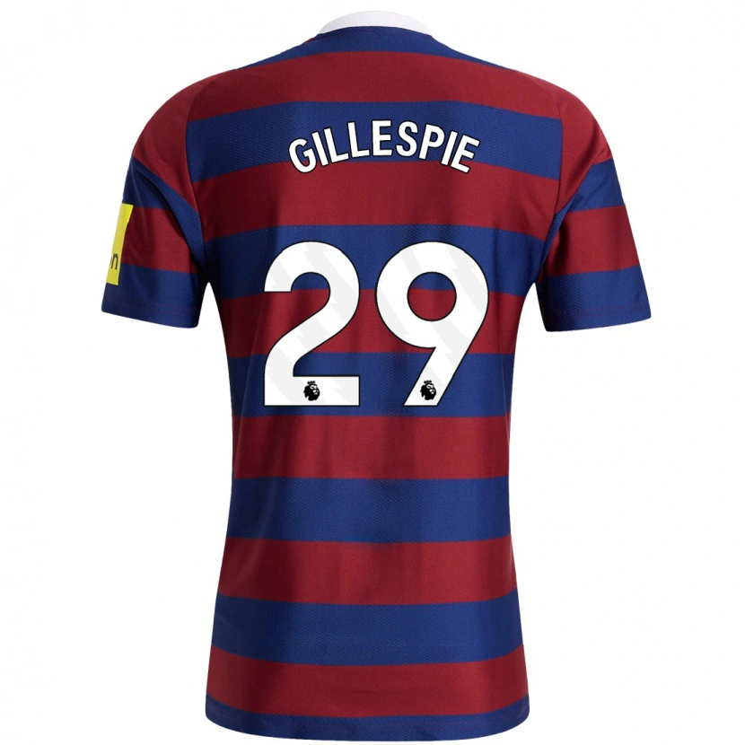Danxen Herren Mark Gillespie #29 Burgunderrot Marineblau Auswärtstrikot Trikot 2024/25 T-Shirt