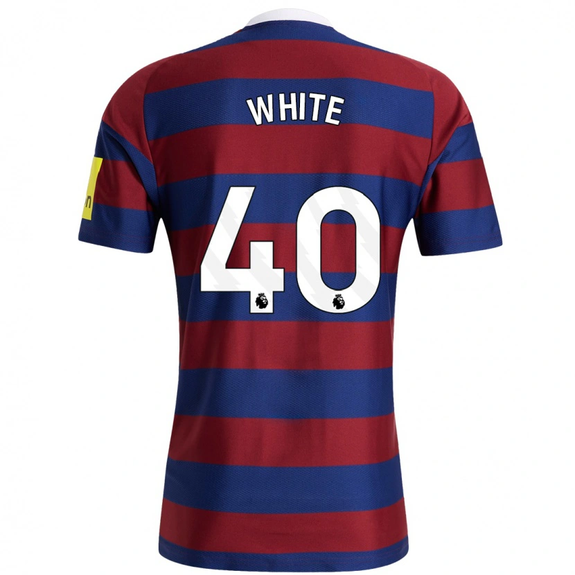 Danxen Herren Joe White #40 Burgunderrot Marineblau Auswärtstrikot Trikot 2024/25 T-Shirt