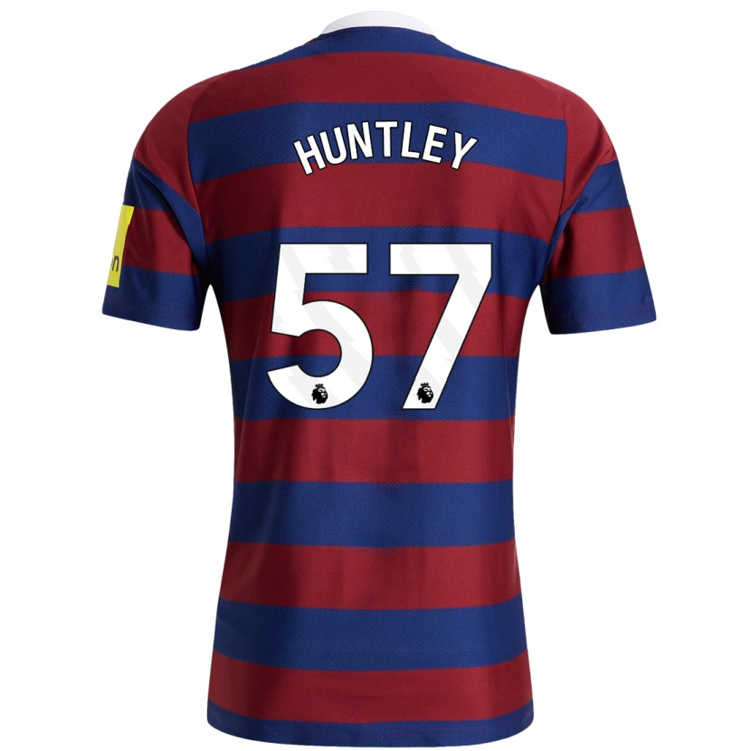 Danxen Herren James Huntley #57 Burgunderrot Marineblau Auswärtstrikot Trikot 2024/25 T-Shirt