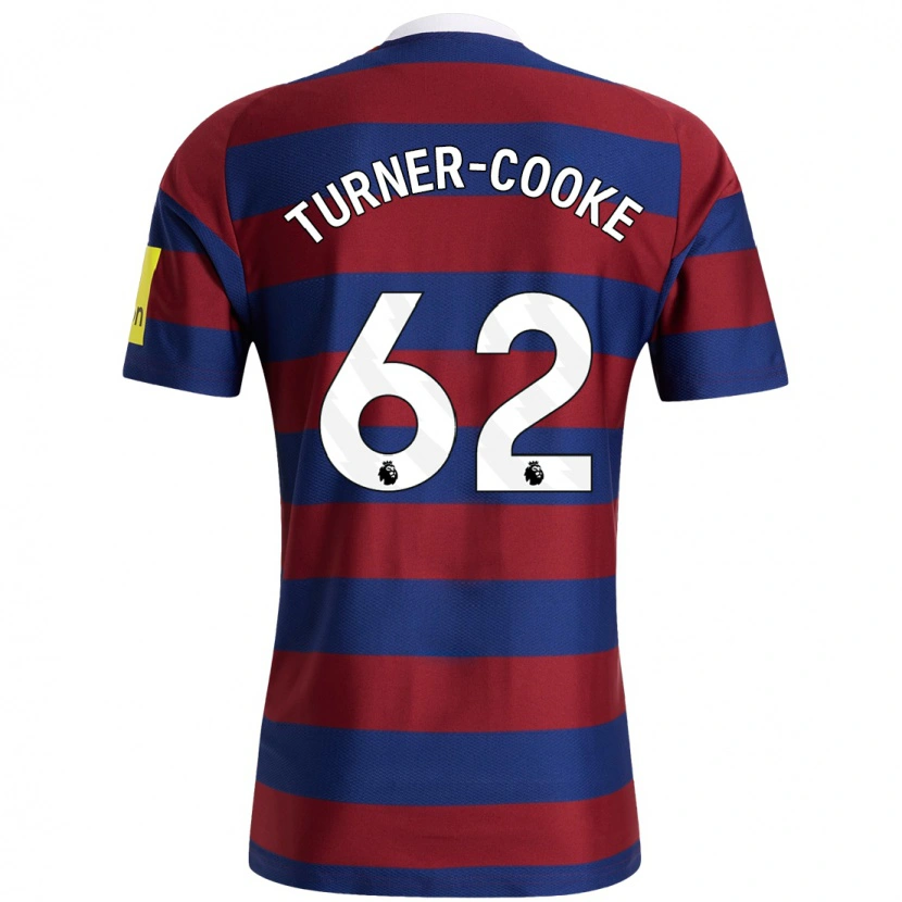 Danxen Herren Jay Turner-Cooke #62 Burgunderrot Marineblau Auswärtstrikot Trikot 2024/25 T-Shirt