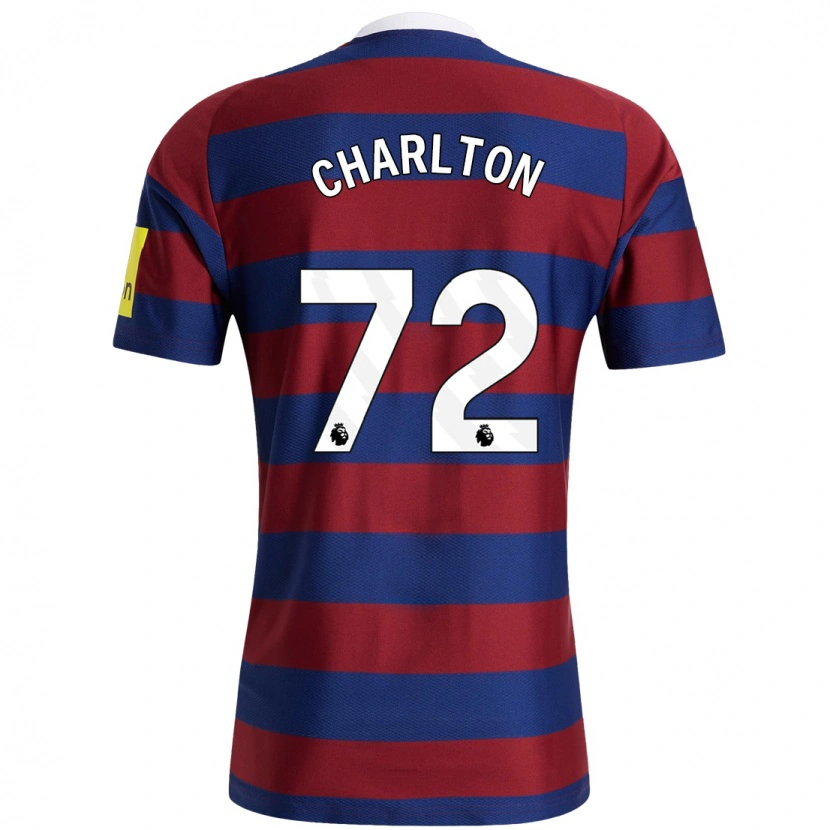 Danxen Herren Dylan Charlton #72 Burgunderrot Marineblau Auswärtstrikot Trikot 2024/25 T-Shirt
