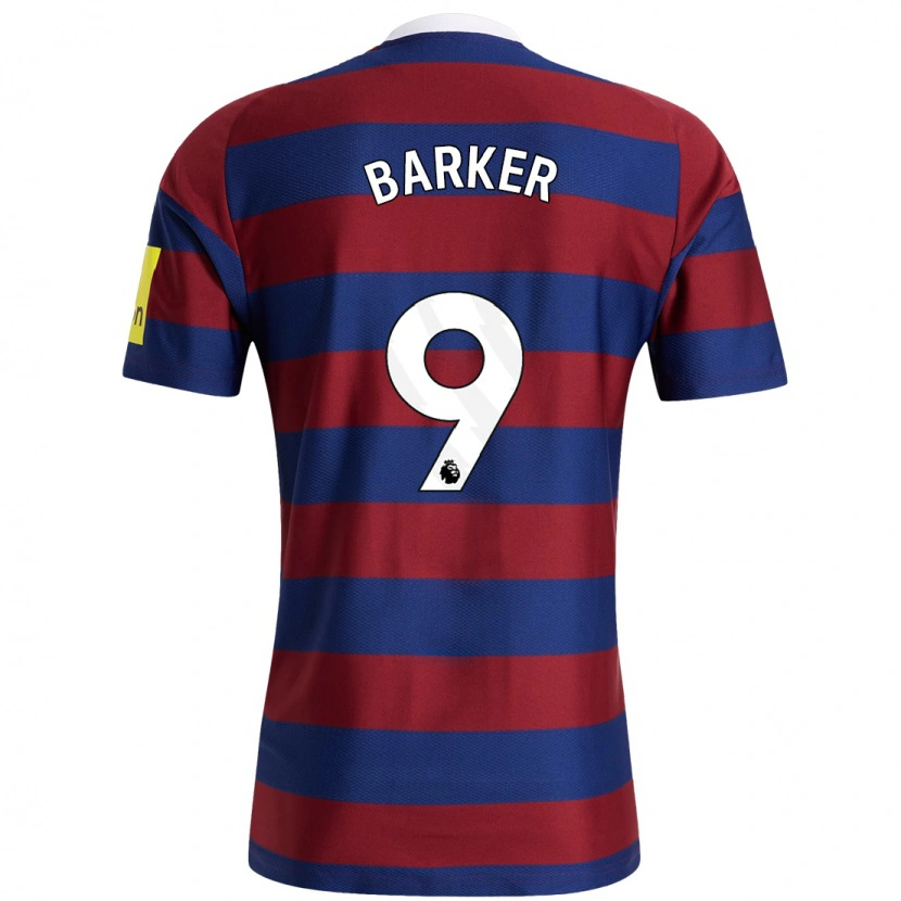 Danxen Herren Katie Barker #9 Burgunderrot Marineblau Auswärtstrikot Trikot 2024/25 T-Shirt